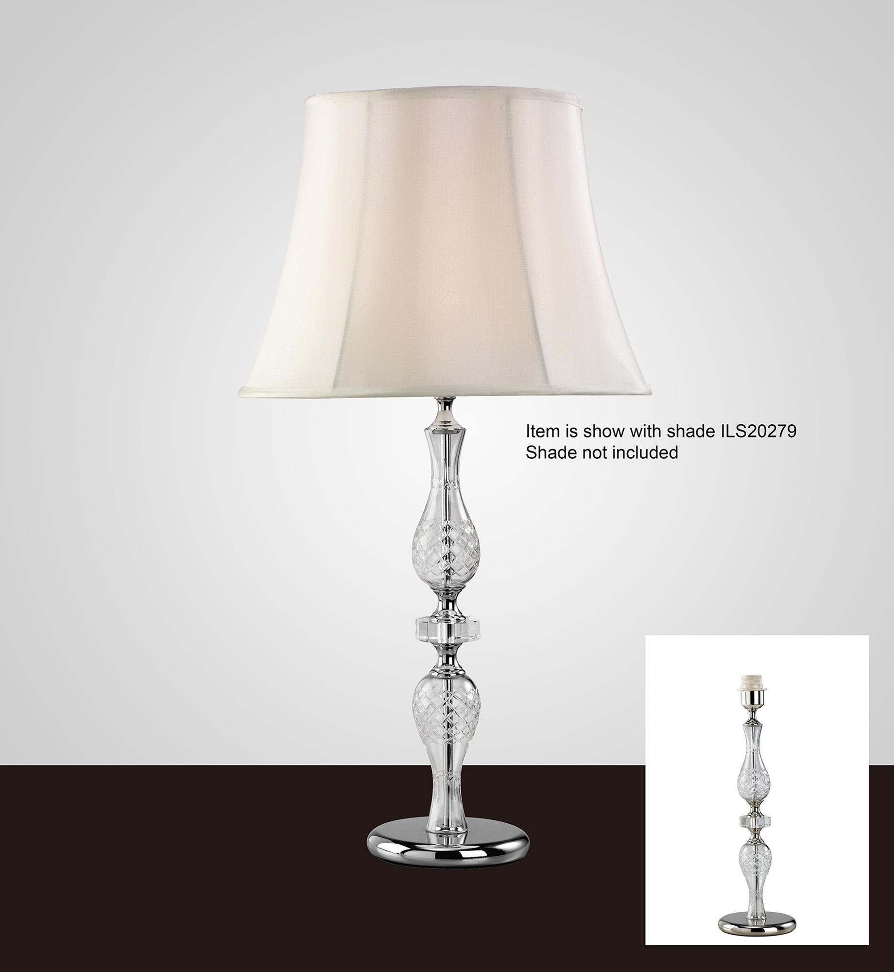 Albas Crystal Table Lamps Diyas Base Only Lamps